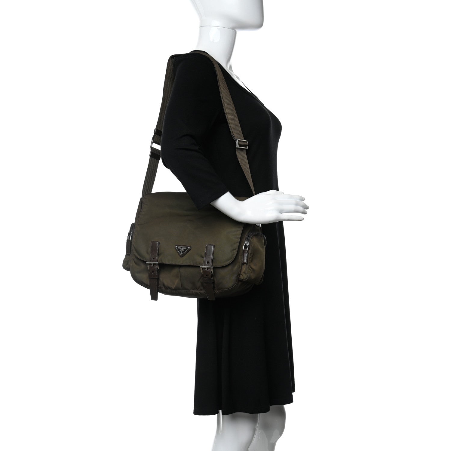 Prada Nylon Vela Sport Messenger Bag Bruciato 2 of 10