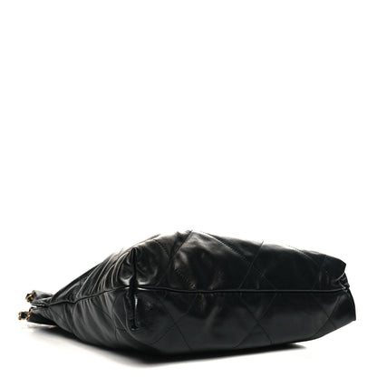 Chanel Shiny Calfskin Quilted Small Chanel 22 Black 5 of 13