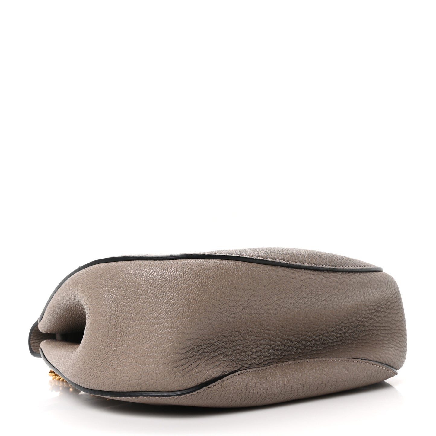 Grained Lambskin Drew Shoulder Bag Motty Grey