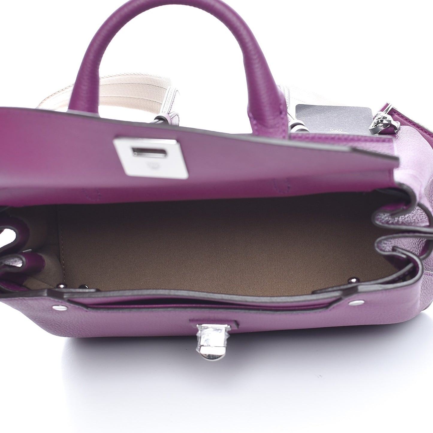 Grained Calfskin Medium Milla Convertible Backpack Mystic Purple