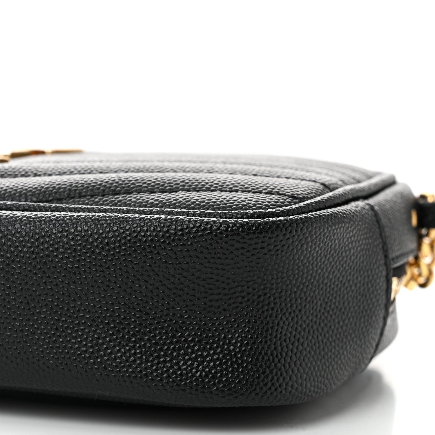 Saint Laurent Grain De Poudre Matelasse Monogram Mini Lou Camera Bag Black 10 of 11