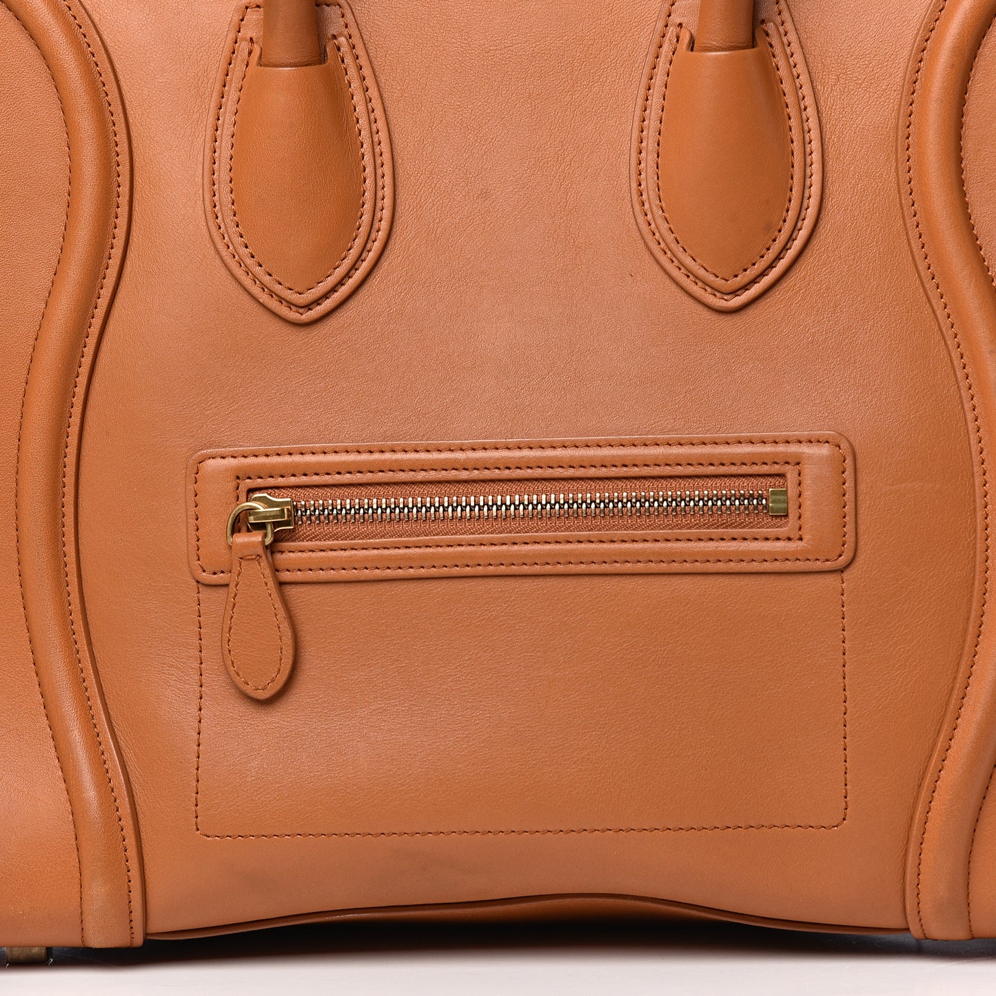 Smooth Calfskin Mini Luggage Light Copper