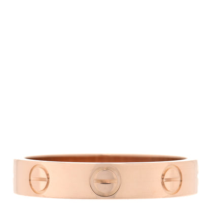 Cartier 18K Pink Gold 3.5mm LOVE Wedding Band Ring 51 5.75 3 of 5