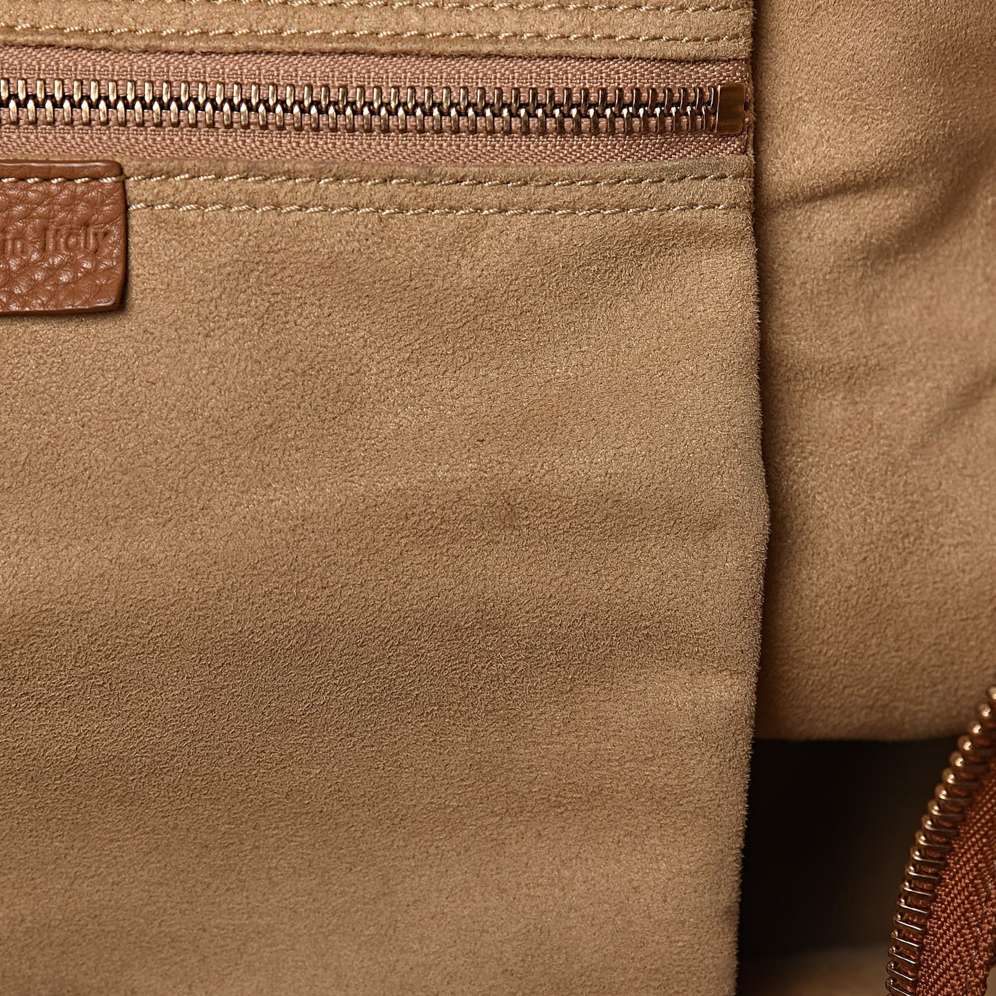Pebbled Calfskin Mini Luggage Camel