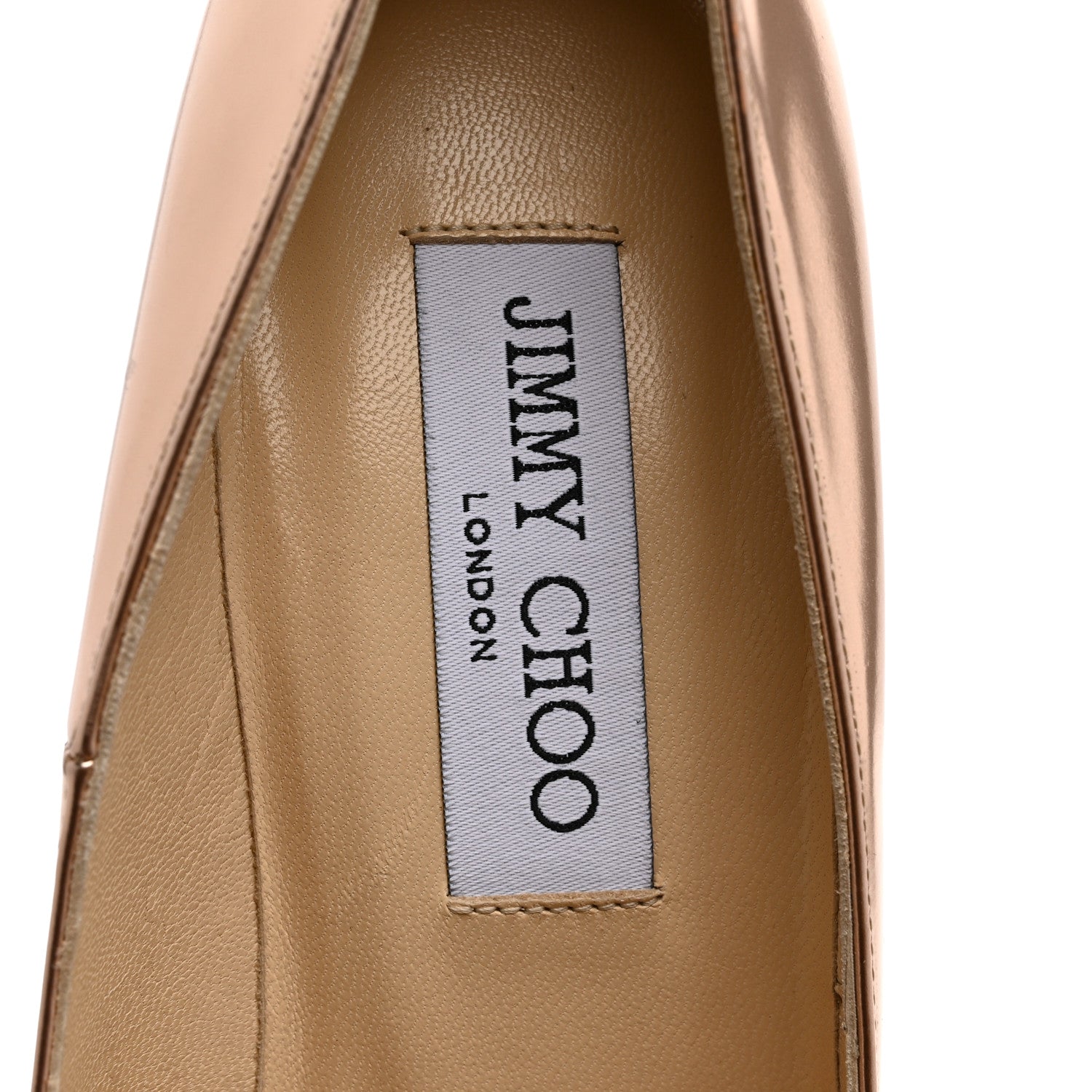 Jimmy Choo Metallic Mirror Calfskin Pointy Toe Abel Pumps 37 Blush 8 of 9