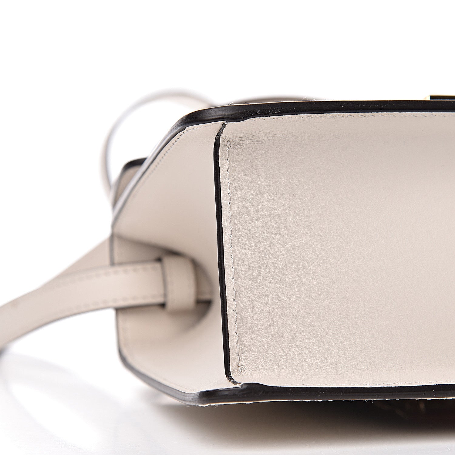 Gucci Calfskin Embroidered Mini Sylvie Top Handle Bag White 8 of 10