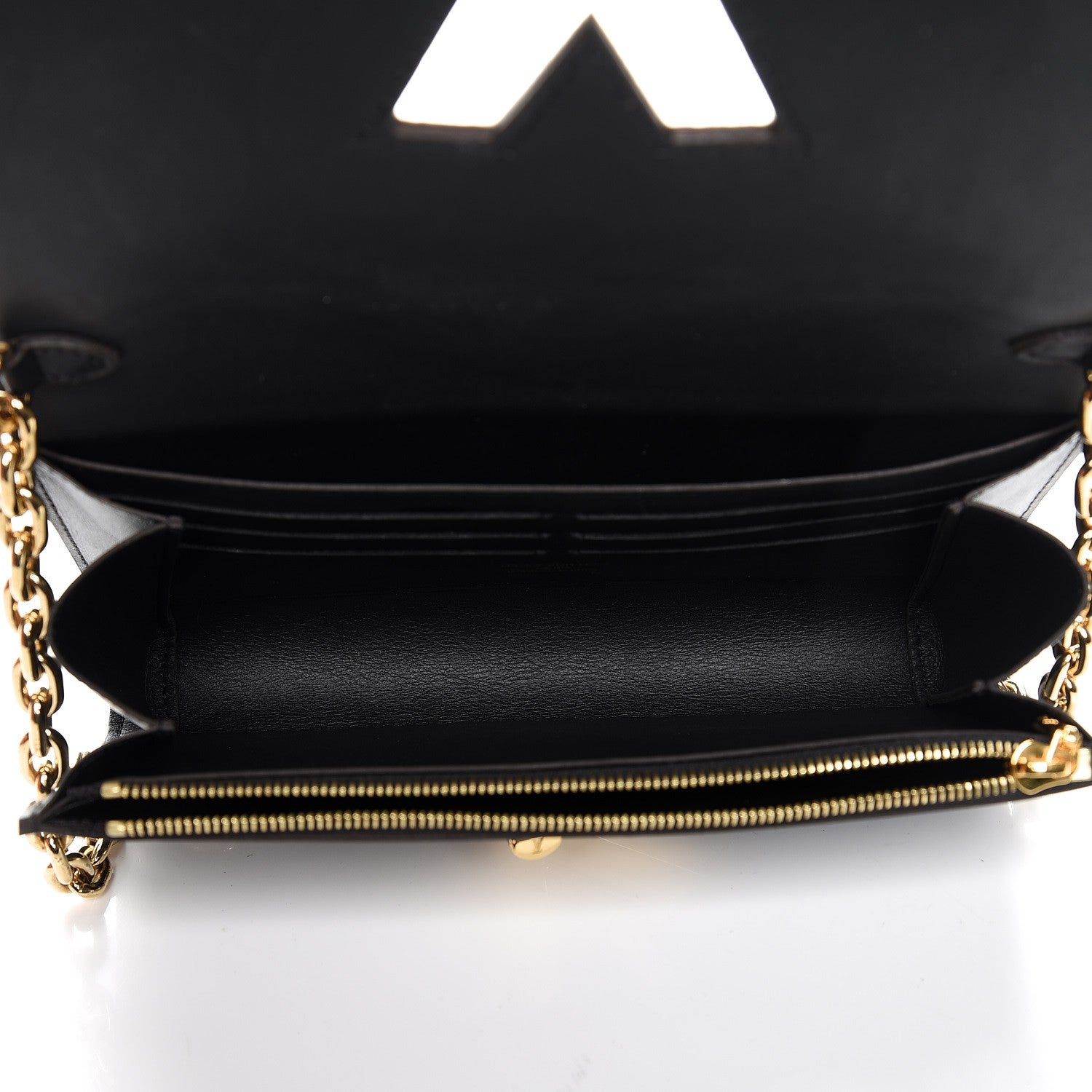 Louis Vuitton Veau Satin Monogram Twist Chain Wallet 5 of 8