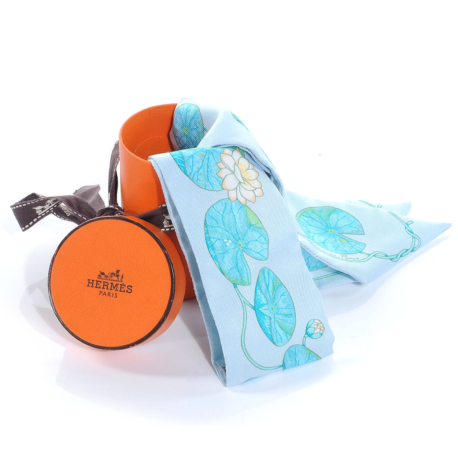 Hermes Silk Un Jardin Sur Le Nil Twilly Scarf 4 of 6