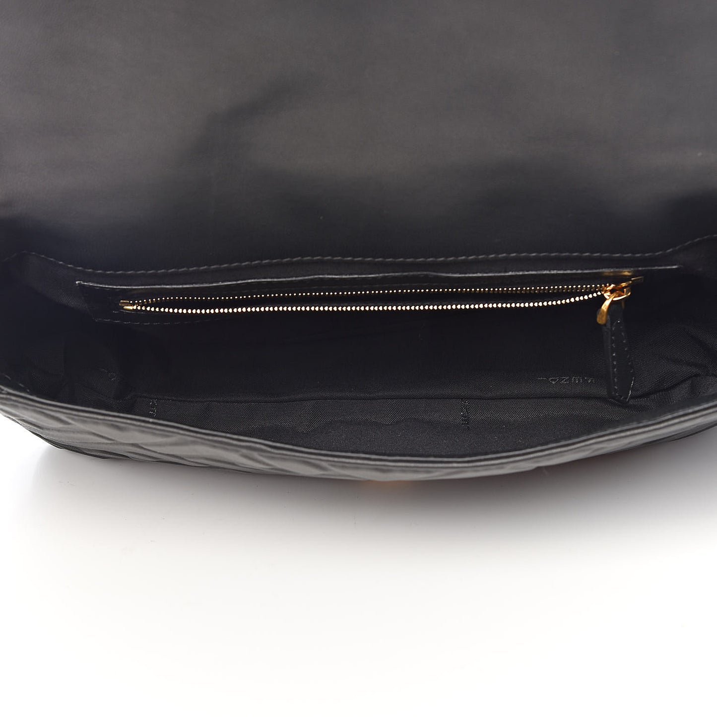 Nappa FF 1974 Embossed Baguette Black