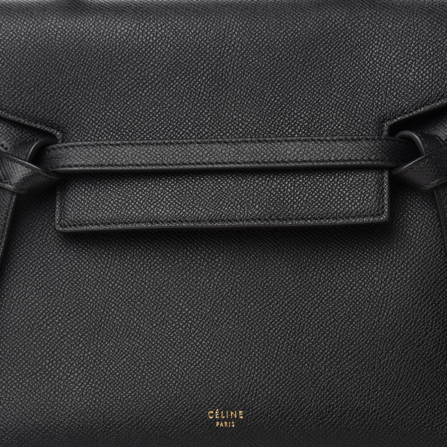 Celine Grained Calfskin Micro Belt Bag Black 10 of 10