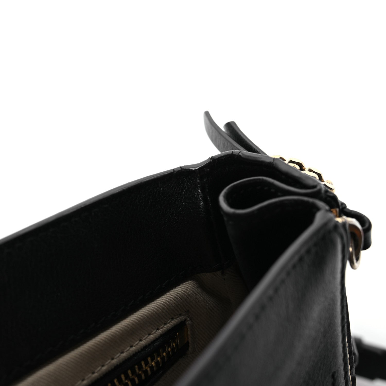 Chloe Suede Calfskin Small Faye Backpack Black 13 of 13