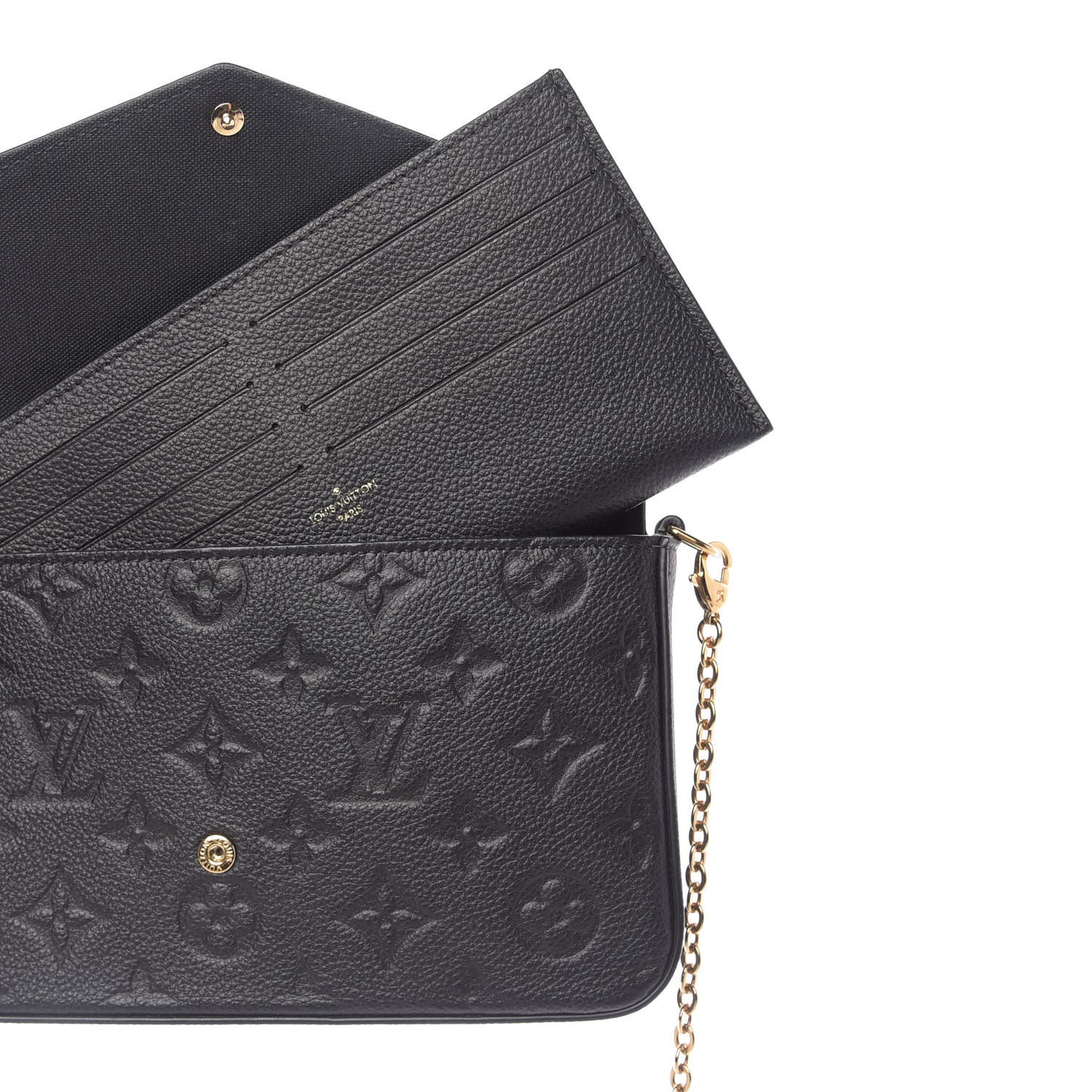 Empreinte Pochette Felicie Chain Wallet Black