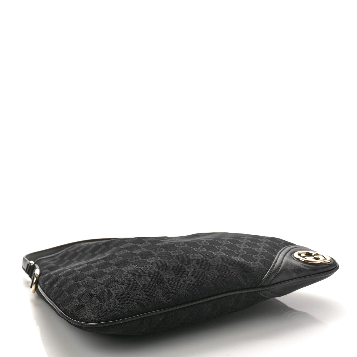 Gucci Monogram Medium New Britt Hobo Black 4 of 10