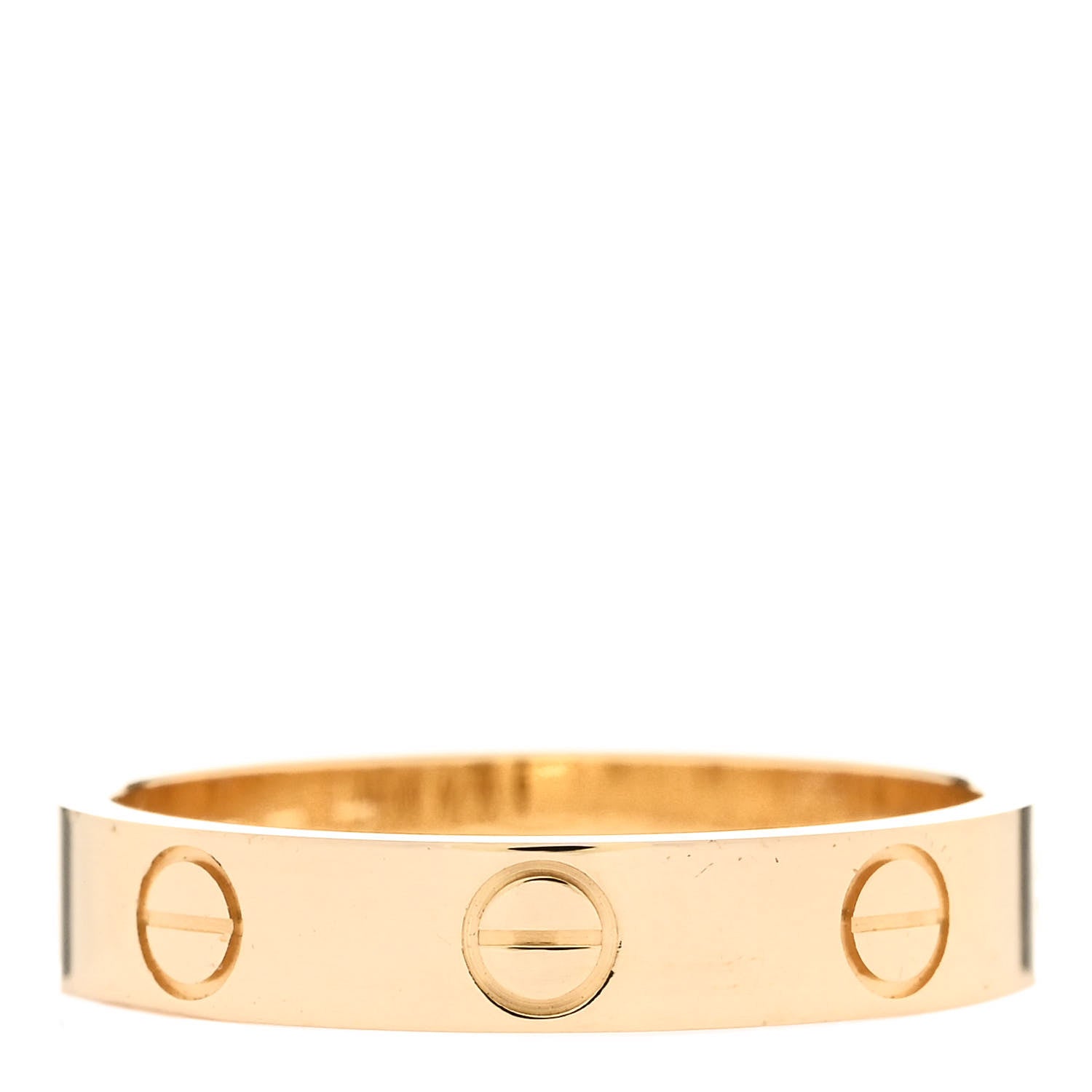Cartier 18K Yellow Gold 3.5mm LOVE Wedding Band Ring 52 6 3 of 5