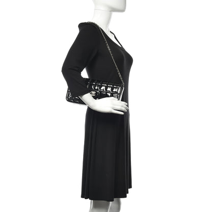 Chanel Patent East West Chocolate Bar Flap Black 2 of 10