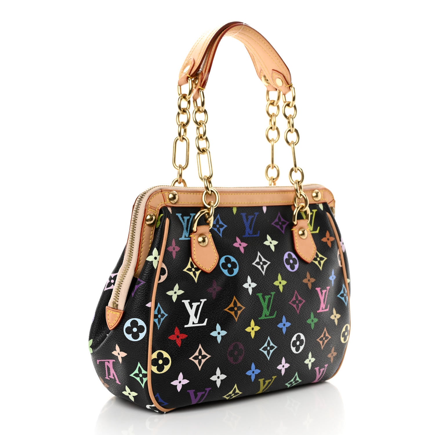 Louis Vuitton Monogram Multicolor Gracie MM Black 3 of 9