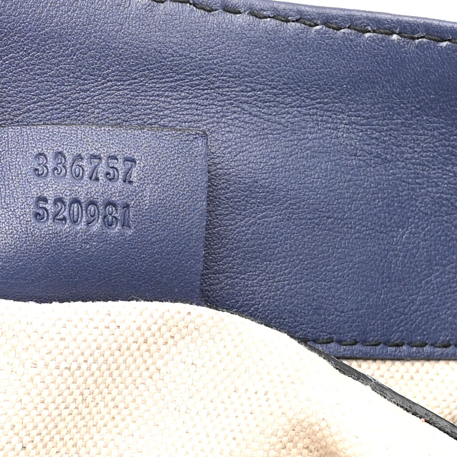 Gucci Guccissima Medium Emily Shoulder Bag Blue 7 of 14
