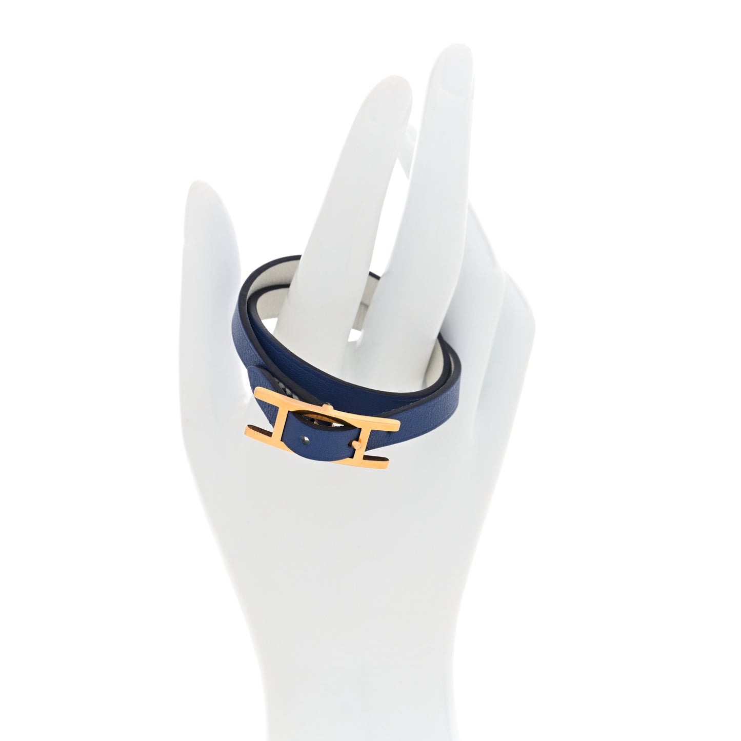 Chamonix Behapi Double Tour Bracelet T2 Bleu Brighton White