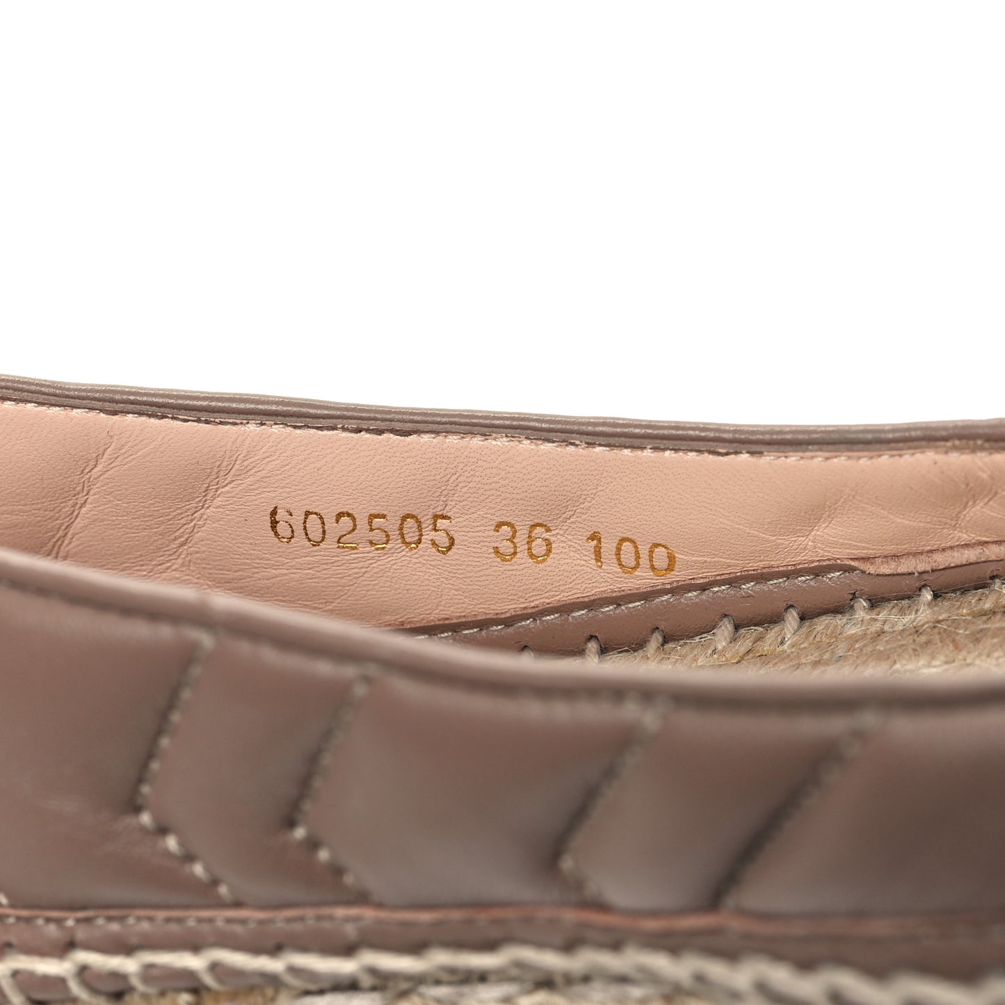 Nappa Matelasse GG Marmont Espadrilles 36 Porcelain Rose