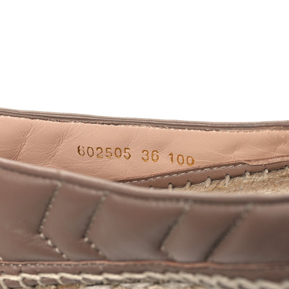 Gucci Nappa Matelasse GG Marmont Espadrilles 36 Porcelain Rose 8 of 9