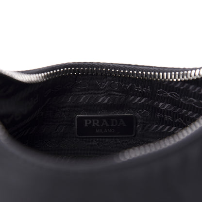 Prada Nylon Re-Edition 2005 Shoulder Bag Black 8 of 11