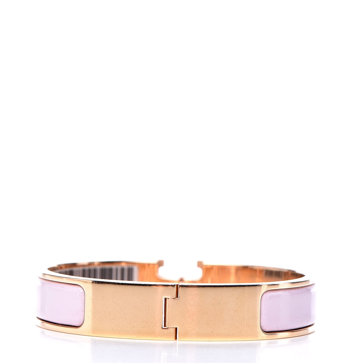 Enamel Narrow Clic Clac H Bracelet PM Rose Dragee