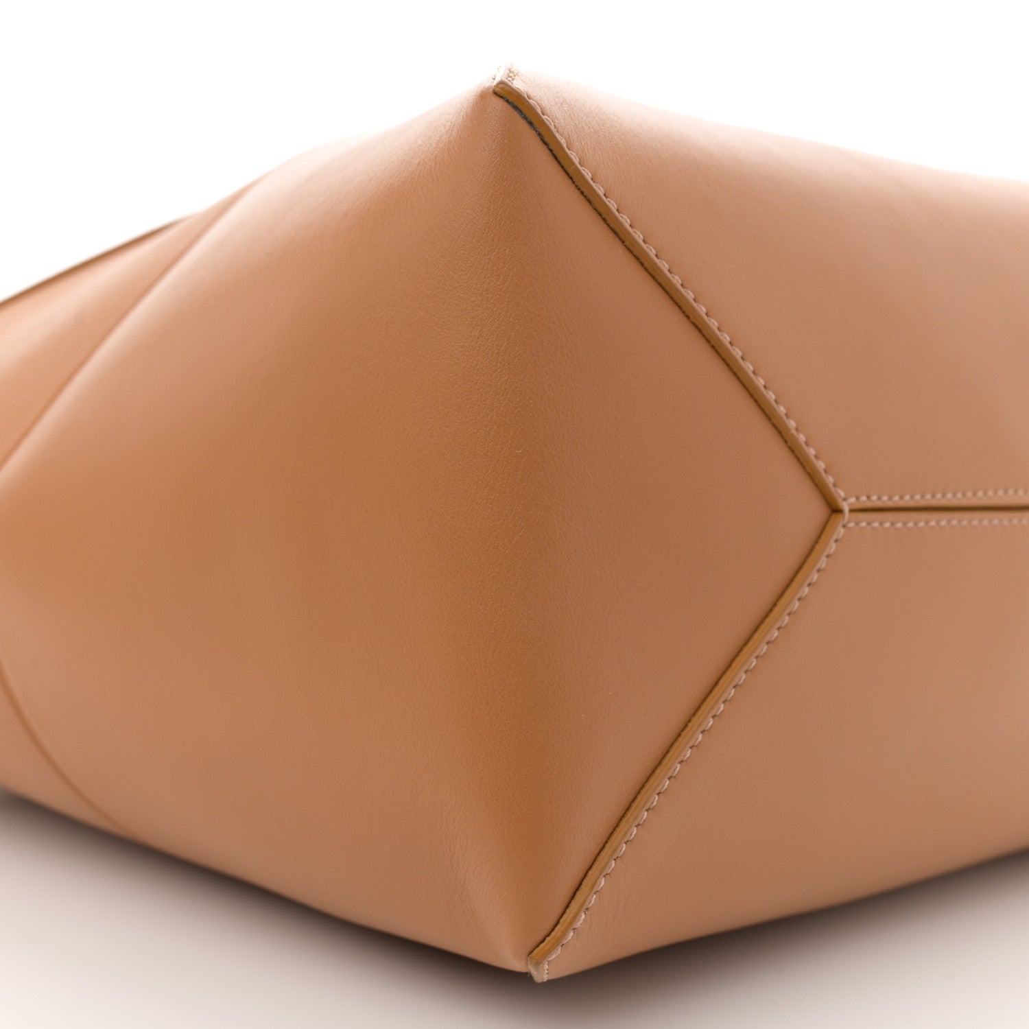 Loewe Shiny Calfskin Medium Puzzle Fold Tote Warm Desert 9 of 10