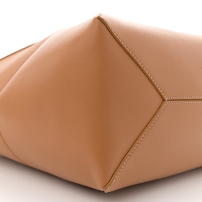 Loewe Shiny Calfskin Medium Puzzle Fold Tote Warm Desert 9 of 10