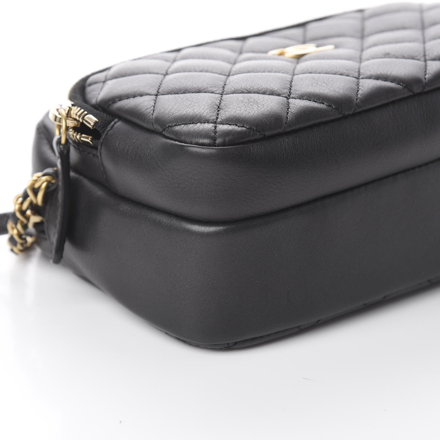 Chanel Calfskin Quilted Day Trips Camera Case Black 5 of 9