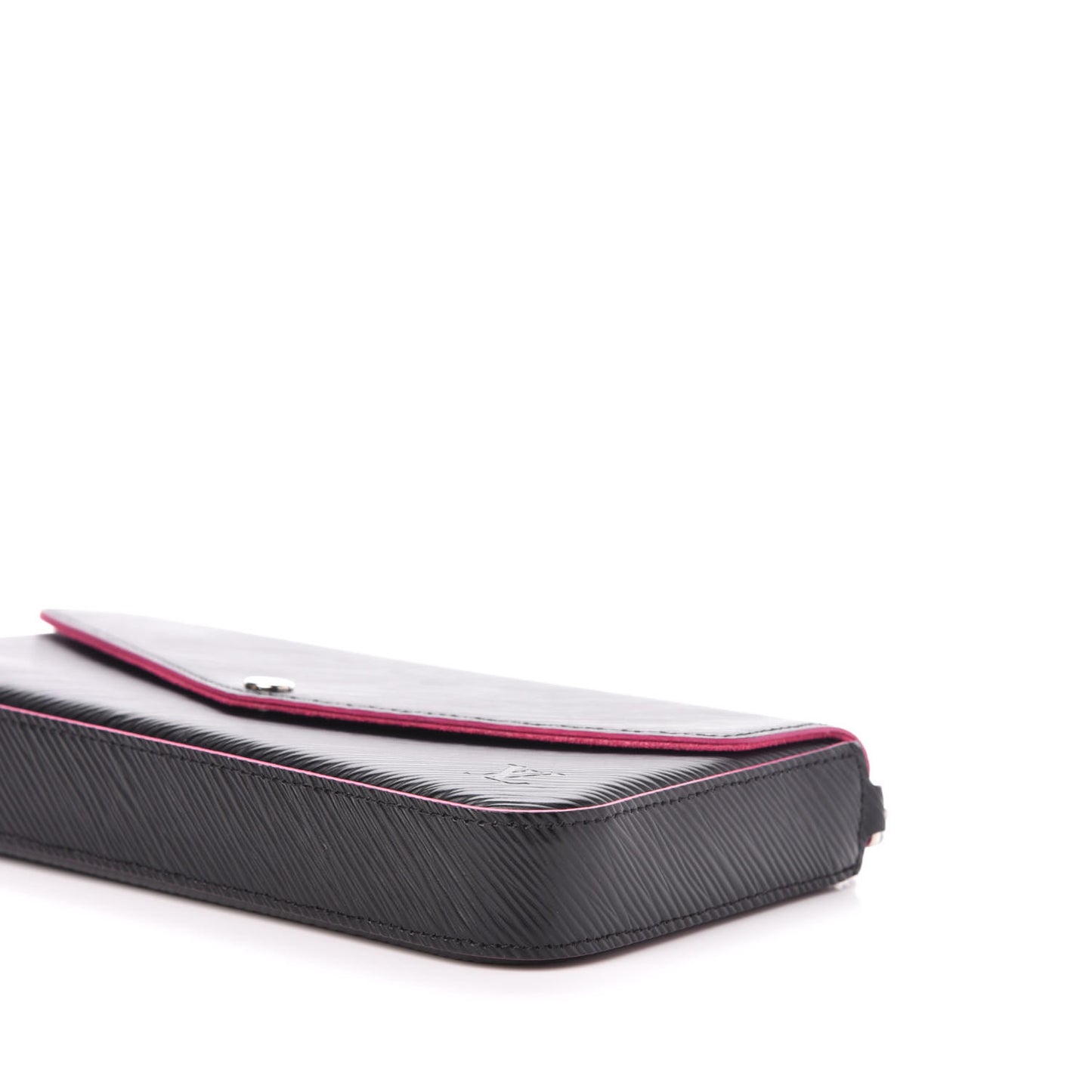 Epi Pochette Felicie Black Hot Pink