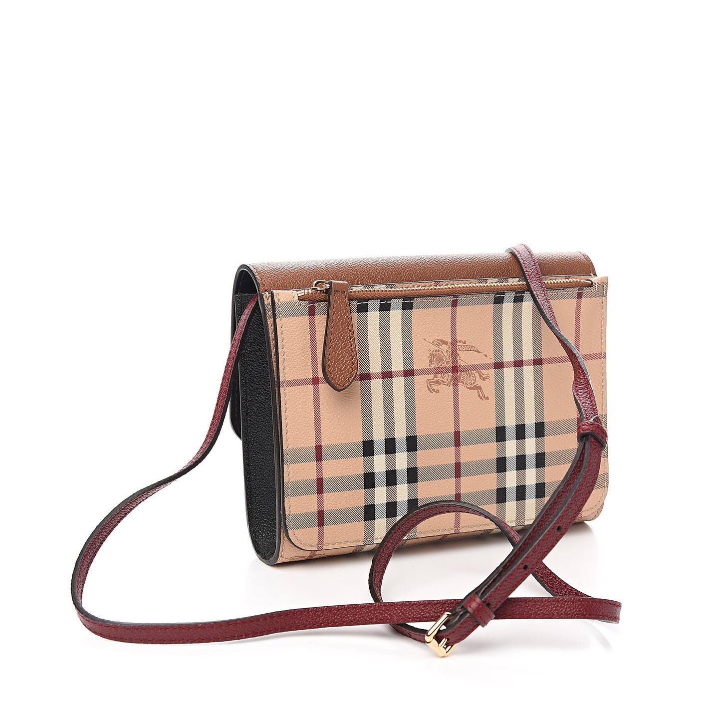 Haymarket Check Small Loxley Crossbody Bright Toffee