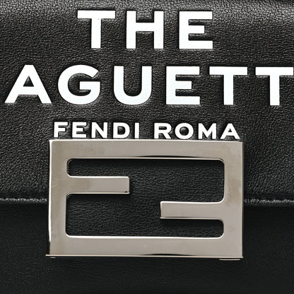 Fendi X MARC JACOBS Nappa Logo Phone Baguette Black 7 of 9