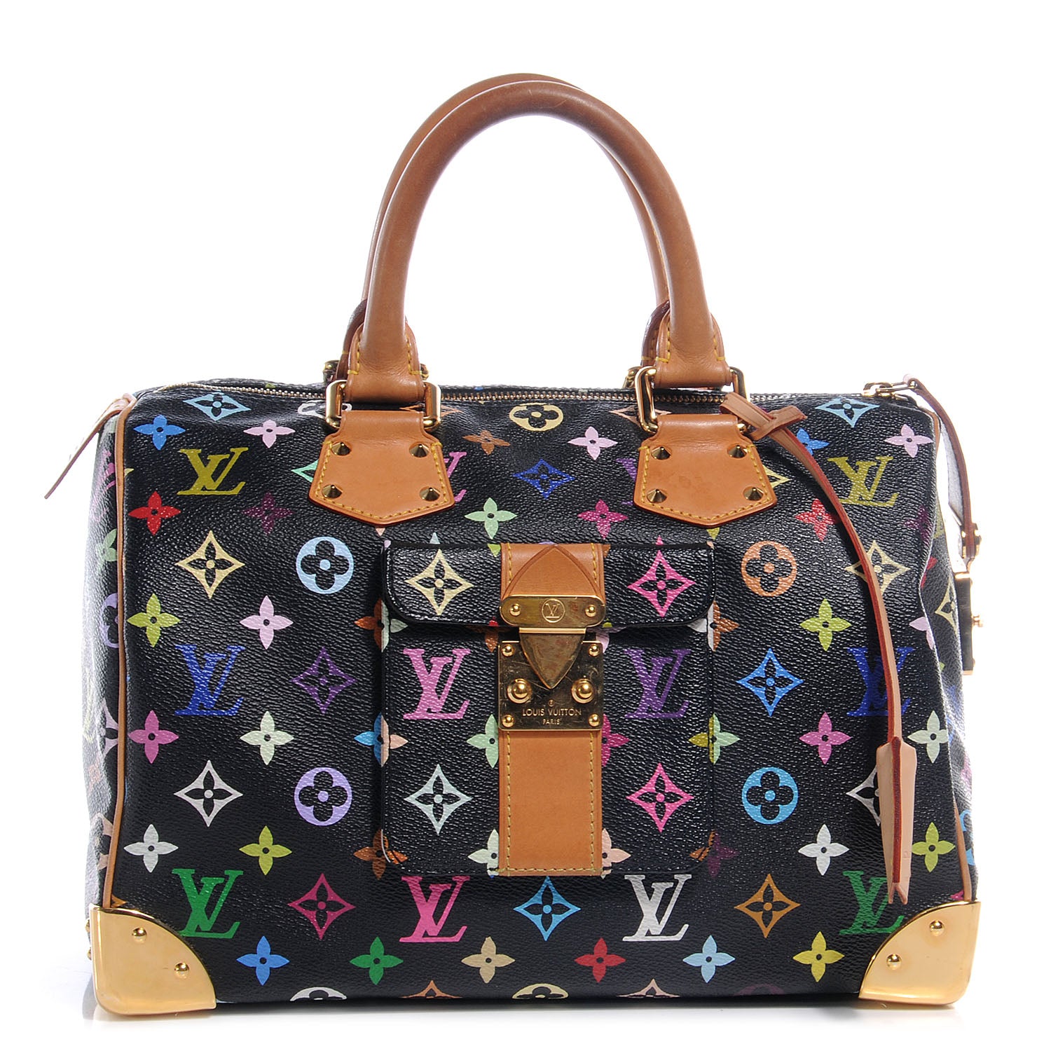 Louis Vuitton Monogram Multicolor Speedy 30 Black 1 of 9