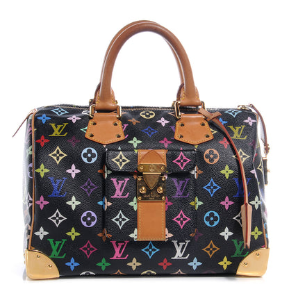 Louis Vuitton Monogram Multicolor Speedy 30 Black 1 of 9