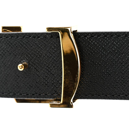 Louis Vuitton Calfskin Monogram 30mm LV Initiales Reversible Belt 90 36 Black 8 of 8