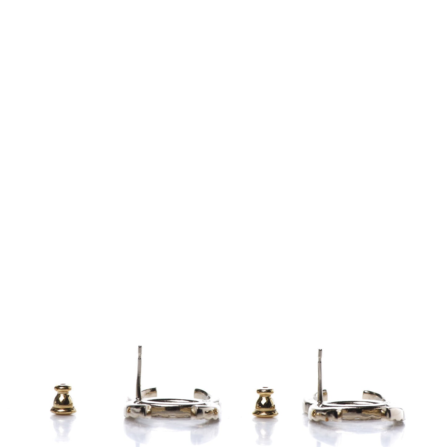 Baguette Crystal High Society CC Earrings Gold