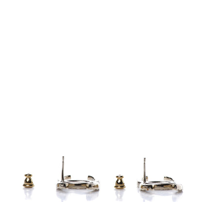 Chanel Baguette Crystal High Society CC Earrings Gold 3 of 5