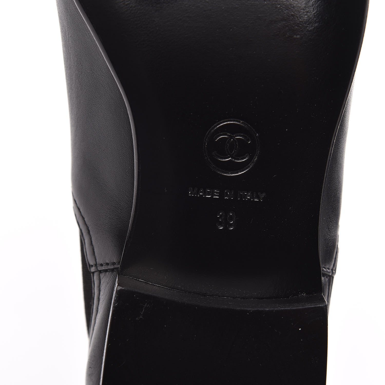 Chanel Calfskin Elastic Short Boots 39 Black 6 of 8