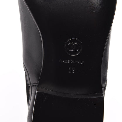 Chanel Calfskin Elastic Short Boots 39 Black 6 of 8
