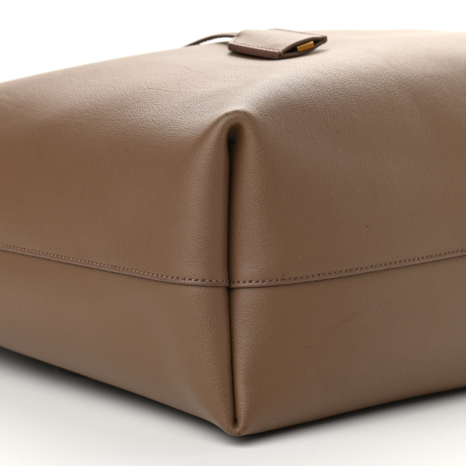 Saint Laurent Calfskin Large Shopping Tote Dark Beige 10 of 15