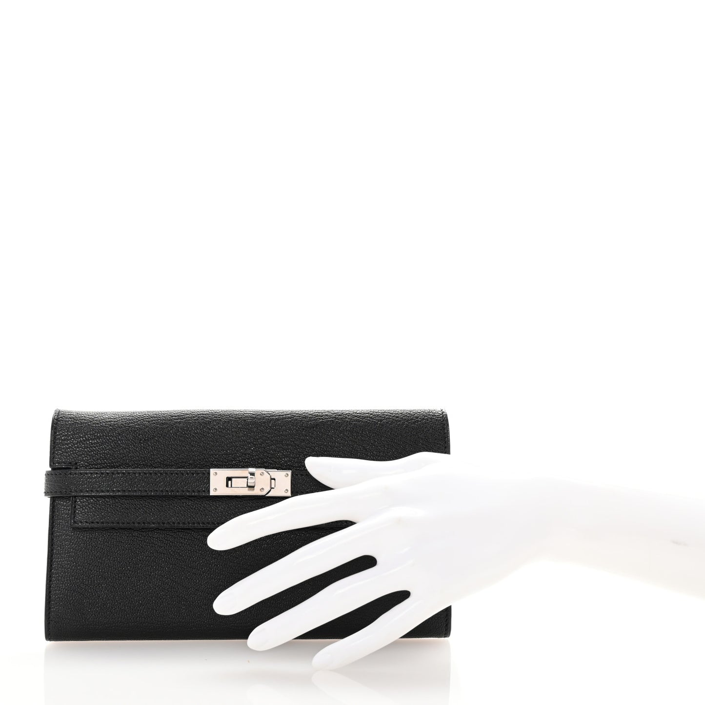Chevre Mysore Kelly Longue Wallet Black