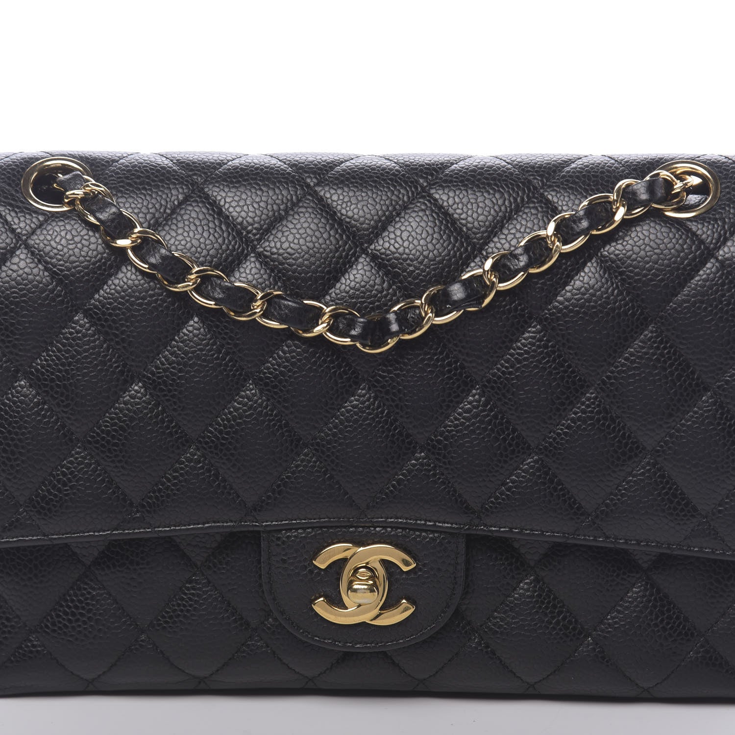 Chanel Caviar Quilted Medium Double Flap Black 10 of 10