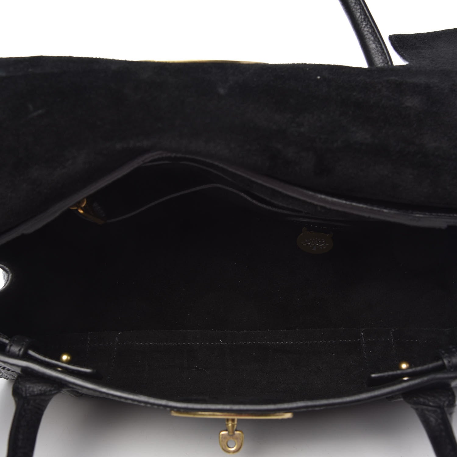 Mulberry Crocodile Embossed Calfskin East West Bayswater Black 5 of 10