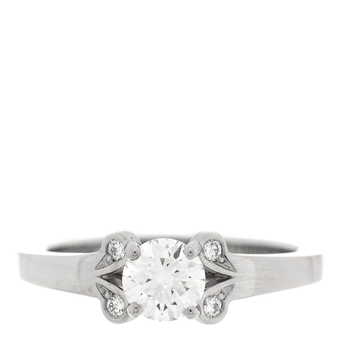 Platinum Diamond .40ct Ballerine Solitaire Engagement Ring 46 3.75