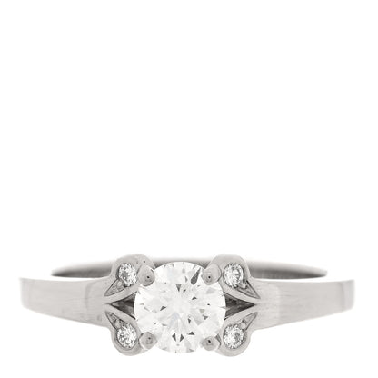 Cartier Platinum Diamond .40ct Ballerine Solitaire Engagement Ring 46 3.75 1 of 5