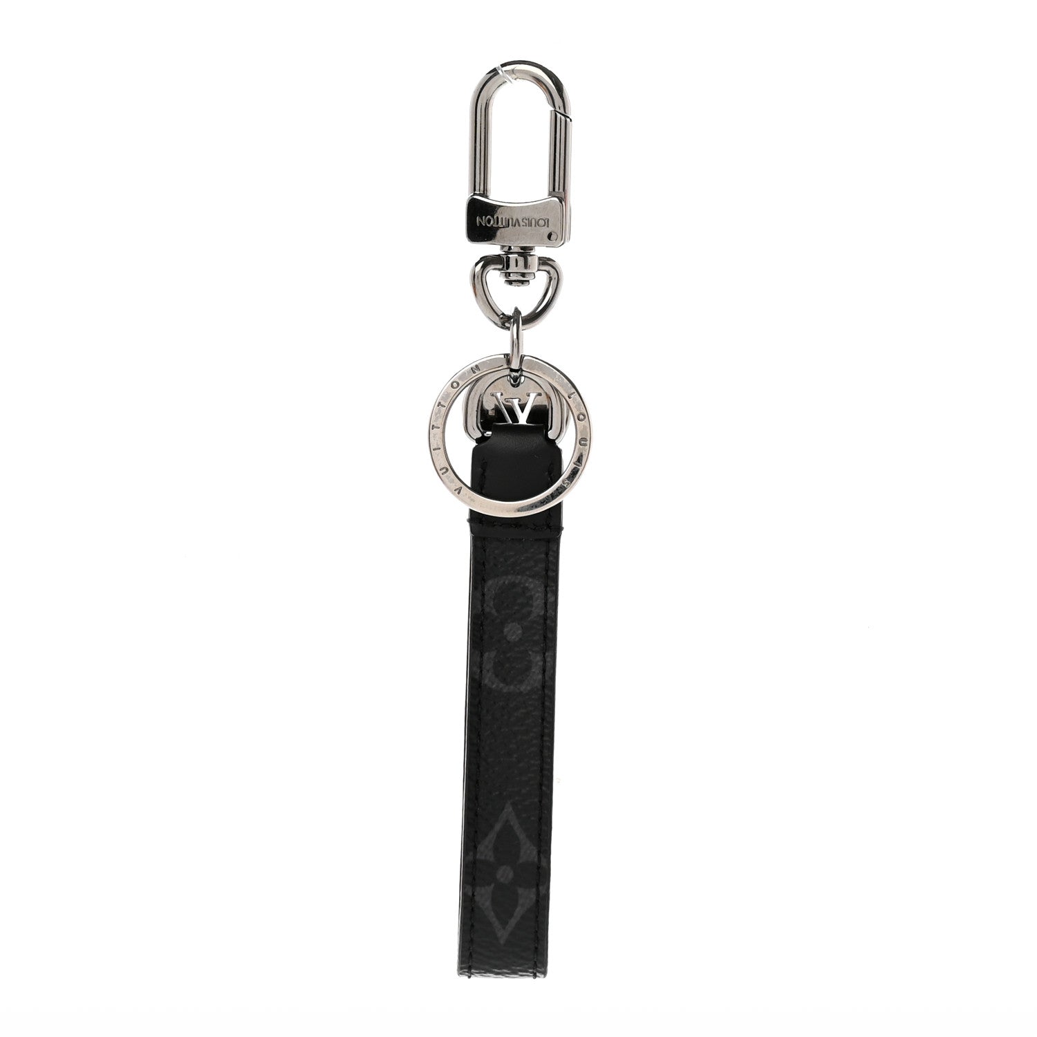 Louis Vuitton Monogram Eclipse Dragonne Bag Charm Key Holder 1 of 4