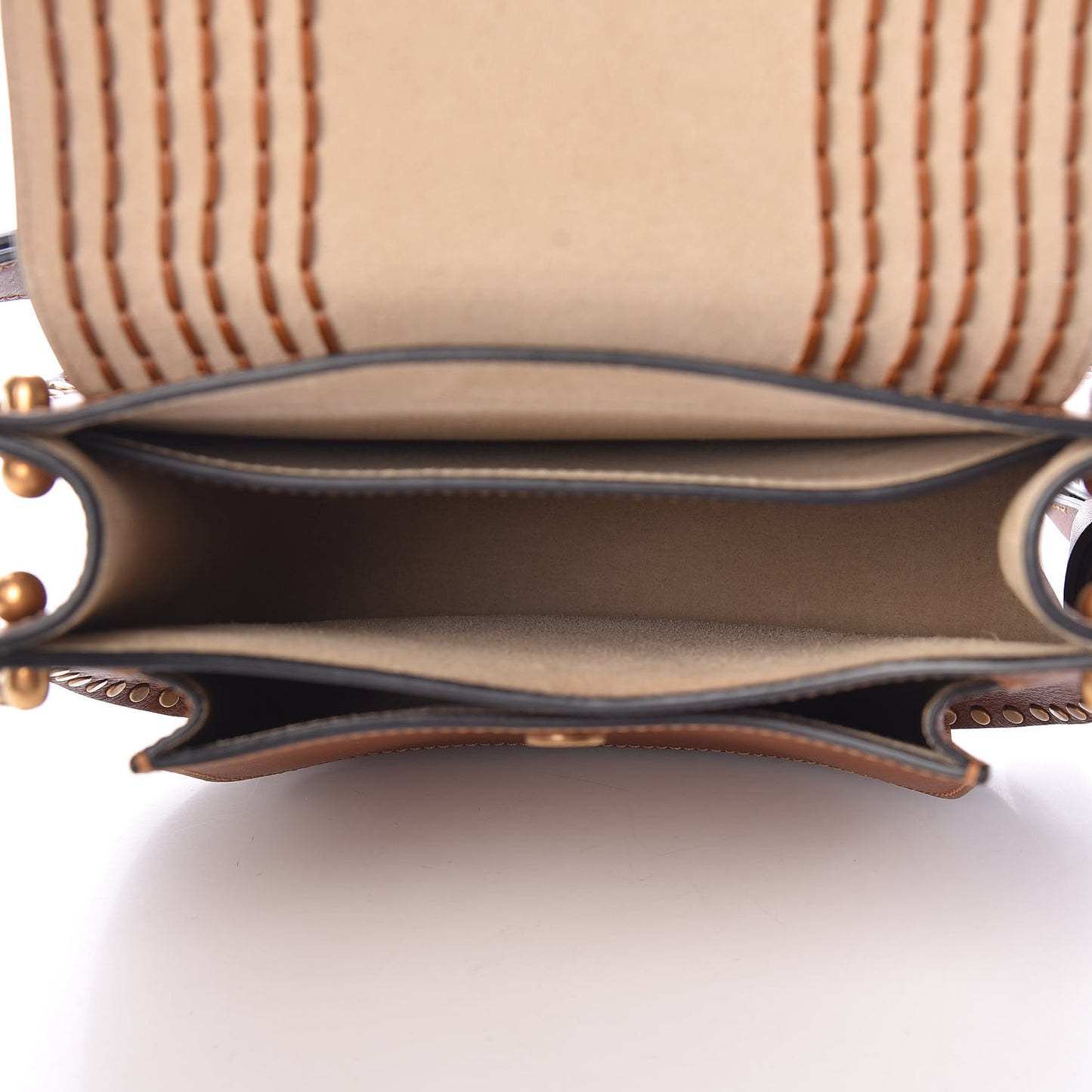 Calfskin Braided Small Hudson Shoulder Bag Caramel