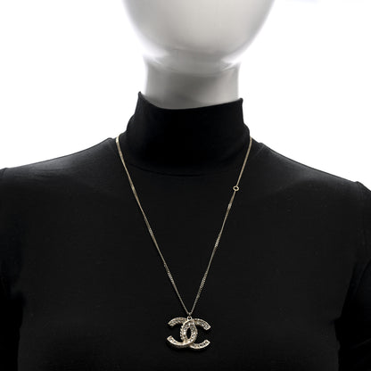 Chanel Crystal Enamel CC Necklace Light Gold 2 of 4