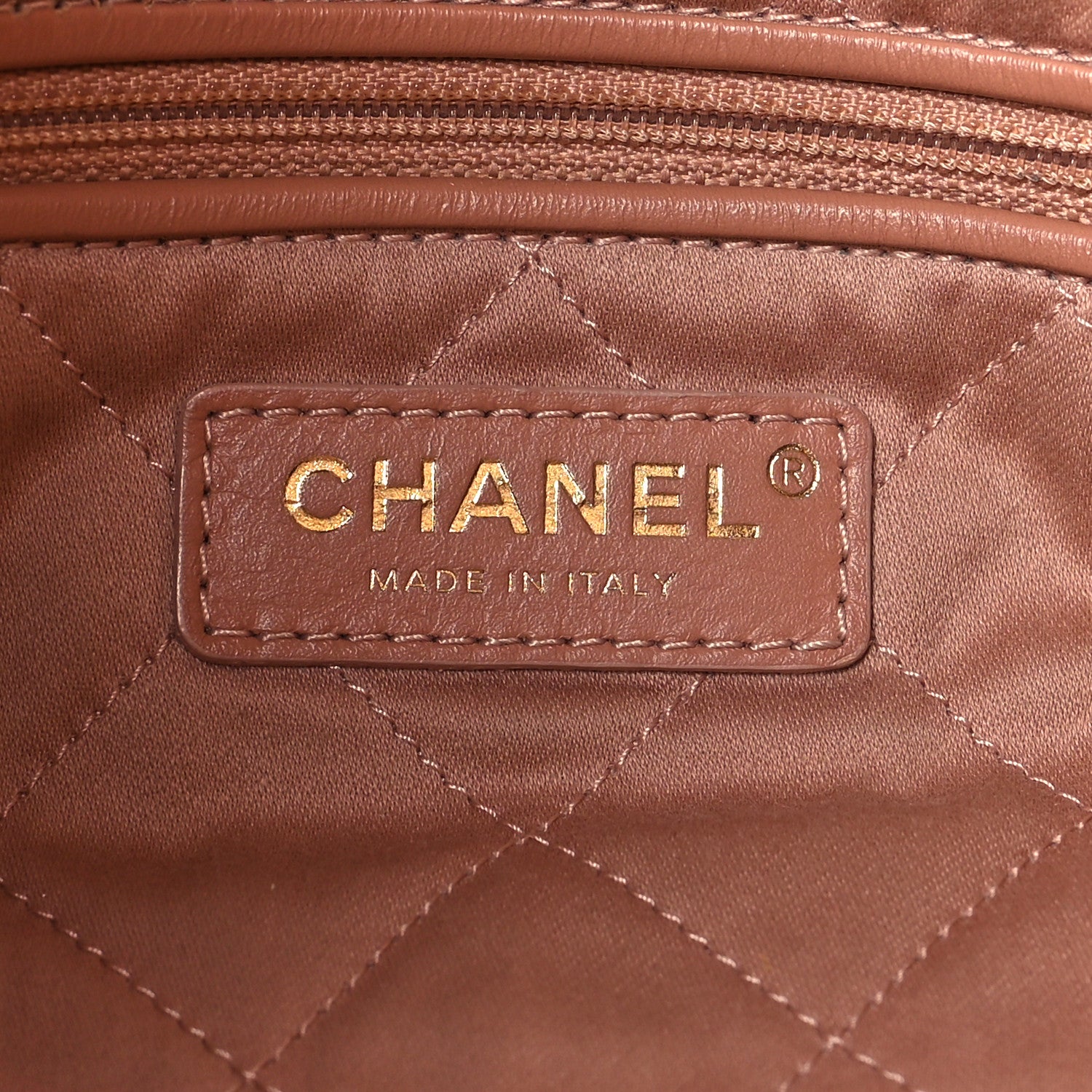 Chanel Metallic Calfskin Quilted Chanel 22 Copper 8 of 12
