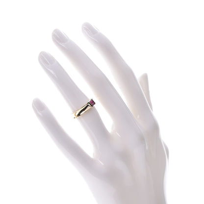 Tiffany 18K Yellow Gold Ruby Stacking Ring 48 4.5 2 of 7